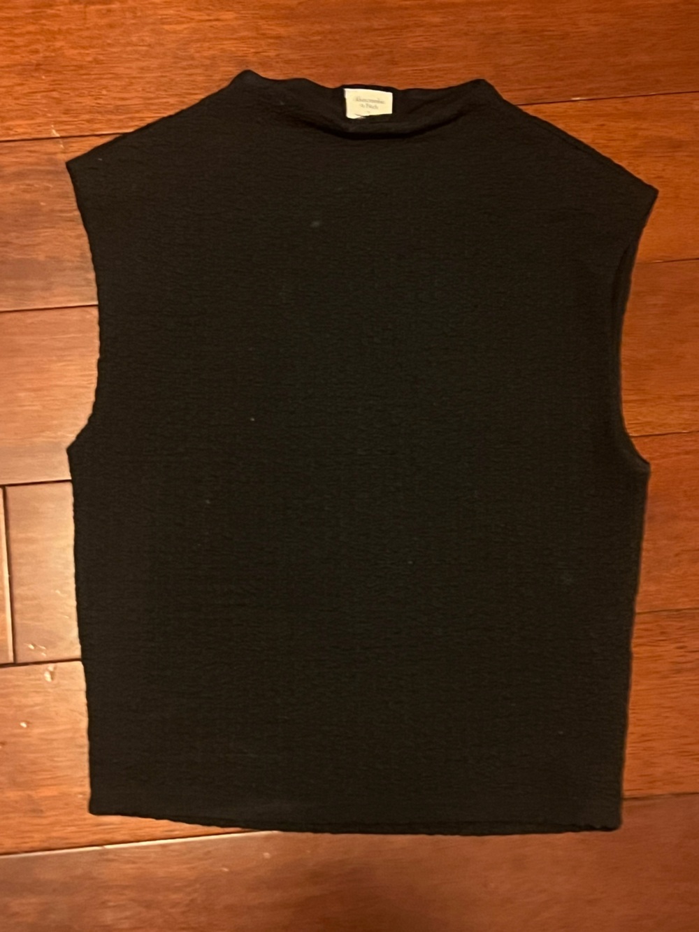 Abercrombie & Fitch Black Sleeveless Knit Tank